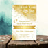 Personalized Twinkle Little Star Gender Reveal Invitation | Golden